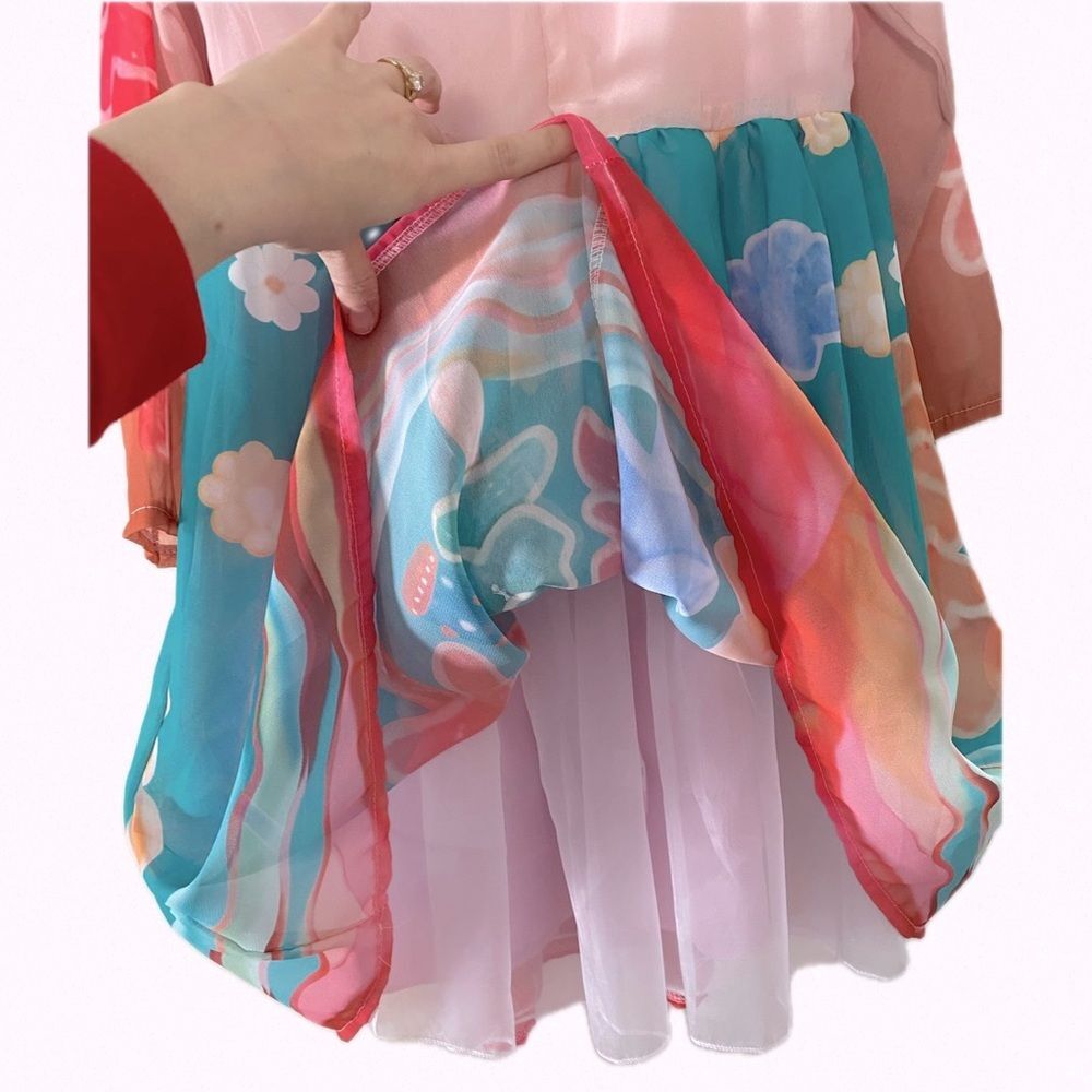 Girl Gingerbread Twirl Dress 6 8 Scandi Christmas Candycore Artistic Novelty CCM - Picture 4 of 6
